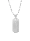 ANTHONY JACOBS MEN'S STAINLESS STEEL LORD'S PRAYER PENDANT NECKLACE,0400013661025