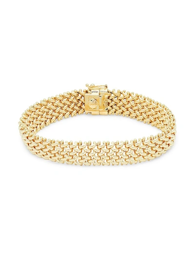 Saks Fifth Avenue Women's 14k Yellow Gold Woven Link Bracelet
