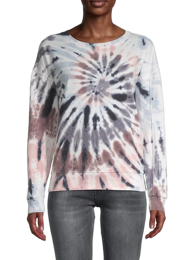 Chance Or Fate Women s Tie dye Sweatshirt In White Multi Tie Dye ModeSens