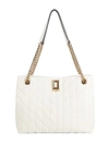 Karl Lagerfeld Women's Lafayette Quilted Leather Tote In Almond