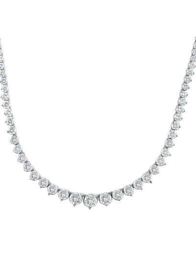 Badgley Mischka Women's 14k White Gold & 6 Tcw Lab Grown Diamond Tennis Necklace