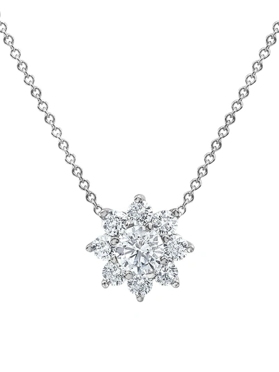 Badgley Mischka Women's 14k White Gold & 2.20 Tcw Lab-grown Diamond Star Pendant Necklace