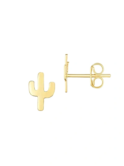 Saks Fifth Avenue Women's 14k Yellow Gold Cactus Earrings