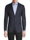 Theory Chambers Virgin Wool-blend Twill Suit Jacket In Navy