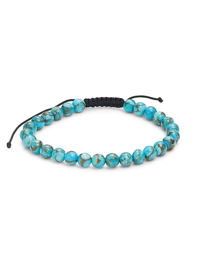 Effy Men's Turquoise Bead Cord Bracelet