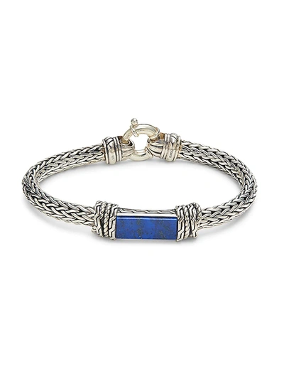 Effy Men's Sterling Silver & Lapis Lazuli Bracelet