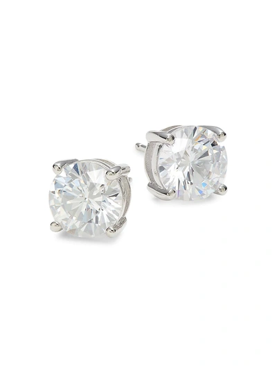 Lafonn Women's Platinum Plated Sterling Silver & Simulated Diamond Stud Earrings