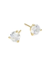LAFONN WOMEN'S GOLDPLATED STERLING SILVER & SIMULATED DIAMOND STUD EARRINGS,0400013721760