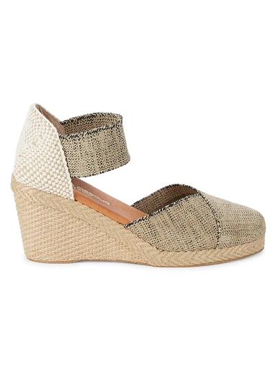 Andre Assous Women's Anouka Espadrille Wedge Sandals In Black Beige