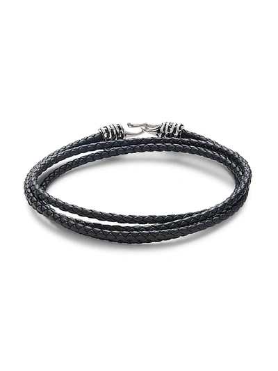 Effy Women's Sterling Silver & Leather Bracelet