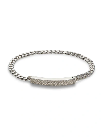 Adriana Orsini Women's Rhodium-plated & Crystal Bracelet In White
