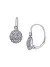 SONATINA WOMEN'S 14K WHITE GOLD & DIAMOND DROP EARRINGS,0400013986651