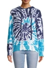 CENTRAL PARK WEST WOMEN'S TIE-DYED COTTON-BLEND HOODIE,0400013822232