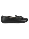 Aerosoles Deanna Womens Faux Leather Driving Moccasins Tassel Loafers In Black