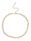 EYE CANDY LA WOMEN'S LUXE 24K GOLDPLATED CHAIN-LINK NECKLACE,0400013248804