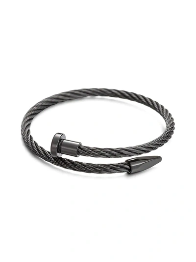 Eye Candy La Women's Luxe Gunmetal-tone Cuff Bracelet