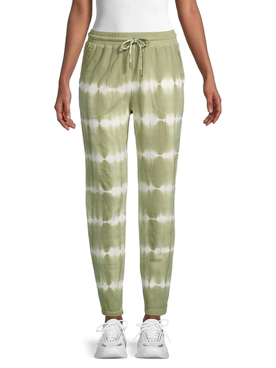 Nicole Miller Women's Tie-dyed Cotton Jogger Pants In Blush