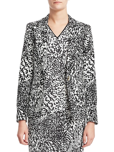 Escada Women's Bikenati Abstract Leopard Print Jacket In Black Leopard