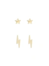Saks Fifth Avenue Women's Set Of 2 14k Yellow Gold Stud Earrings In Yellow Gold