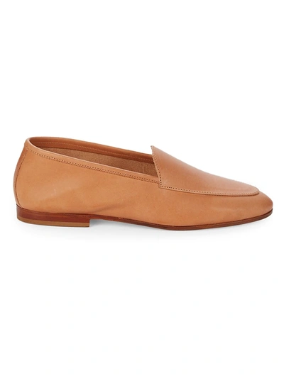 Mansur Gavriel Women's Sock Leather Loafers In Camel