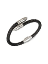 Eye Candy La Women's Luxe David Leather & Titanium Spike Cuff Bracelet In Neutral