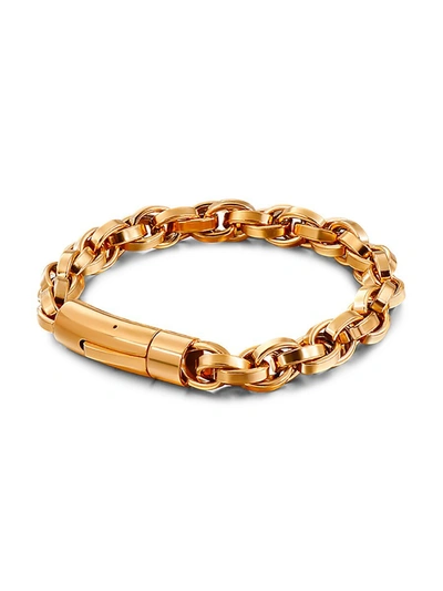 Eye Candy La Women's Luxe Jacob 18k Goldplated Titanium Braided Bracelet In Neutral