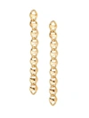 Eye Candy La Women's Luxe 24k Goldplated Mariner Chain Drop Earrings In Neutral
