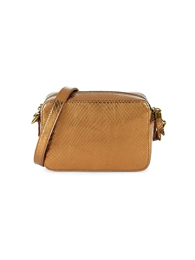 Madewell Women's Transport Snake-embossed Leather Camera Bag In Bronze