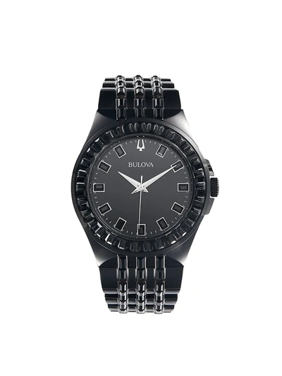 Bulova Men's Stainless Steel Bracelet Watch In Black