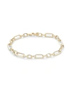Saks Fifth Avenue Made In Italy Women's 14k Yellow Gold Paperclip Chain Bracelet In Yellow Gold