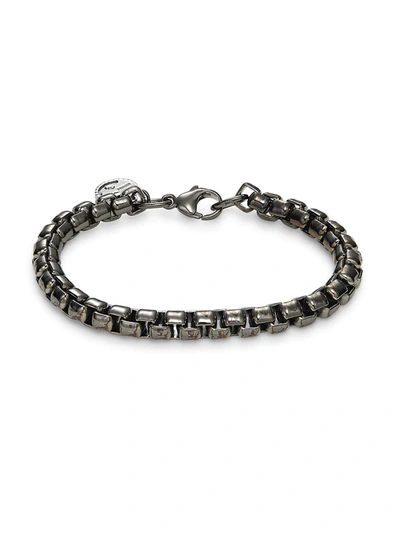 Effy Men's Black Rhodium-plated Sterling Silver Box Chain Bracelet