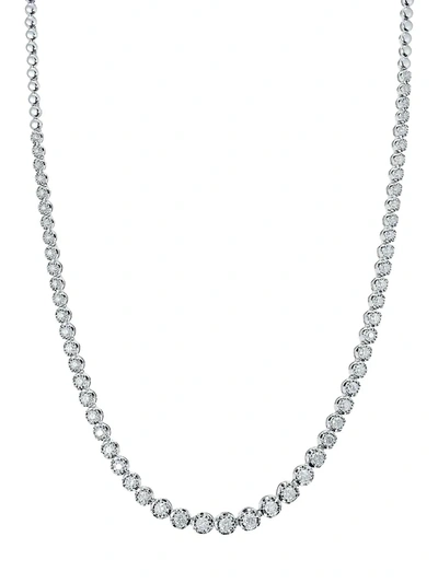Effy Eny Women's Sterling Silver & 1.96 Tcw Diamond Half Tennis Necklace