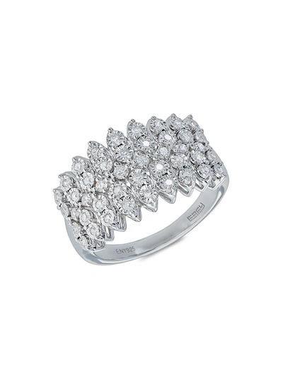 Effy Eny Women's Sterling Silver & Diamond Ring