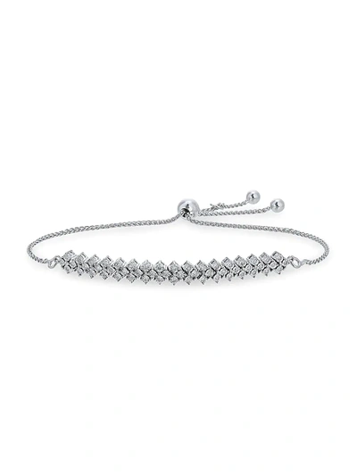 Effy Eny Women's Sterling Silver & 0.23 Tcw Diamond Bolo Bracelet