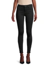 Allsaints Miller Corduroy Skinny Jeans In Jet Black
