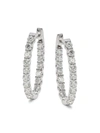EFFY WOMEN'S 14K WHITE GOLD & DIAMOND HOOP EARRINGS,0400014158930
