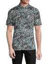 FRENCH CONNECTION MEN'S PRINTED SHORT-SLEEVE SHIRT,0400013860248