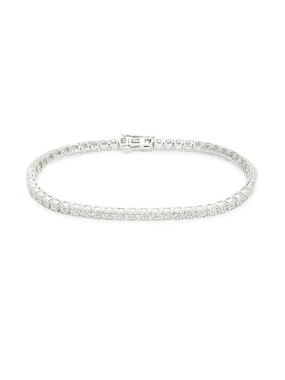 Effy Eny Women's Sterling Silver & 0.25 Tcw Diamond Tennis Bracelet