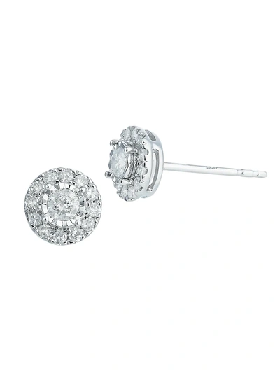 Effy Eny Women's Sterling Silver & 0.3 Tcw Diamond Stud Earrings