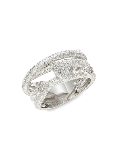 Effy Women's Sterling Silver & Diamond Ring