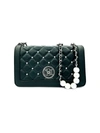 BADGLEY MISCHKA WOMEN'S QUILTED FAUX LEATHER & FAUX PEARL CROSSBODY BAG,0400014223152