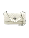 Badgley Mischka Women's Quilted Faux Leather & Faux Pearl Shoulder Bag In Off White