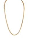 ESQUIRE MEN'S JEWELRY MEN'S 14K GOLDPLATED STERLING SILVER BOX CHAIN NECKLACE,0400014090930