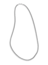 SAKS FIFTH AVENUE MADE IN ITALY MEN'S STERLING SILVER CUBAN CHAIN NECKLACE,0400014381117