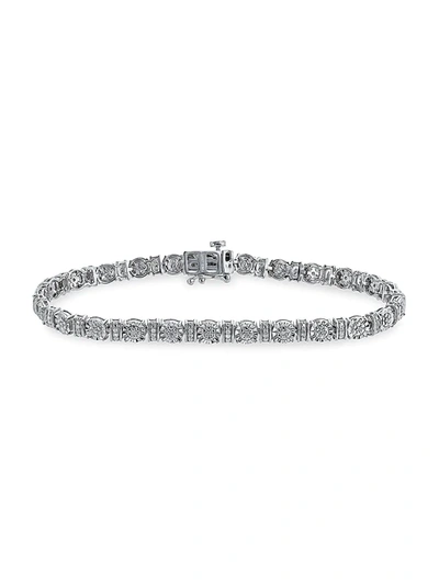 Effy Eny Women's Eny Sterling Silver & 0.22 Tcw Diamond Tennis Bracelet