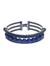 ALOR MEN'S LAPIS, BLUE STAINLESS STEEL & LEATHER BRACELET,0400014330029