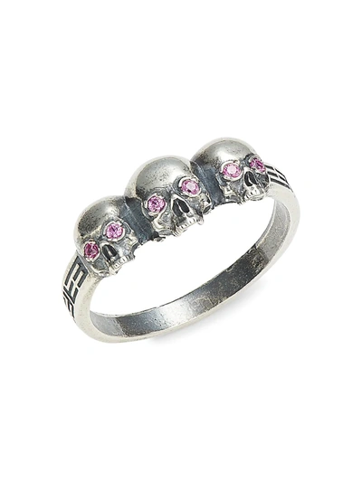 Effy Men's Sterling Silver & Ruby Ring