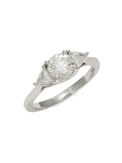 Effy Women's 14k White Gold & Diamond Ring