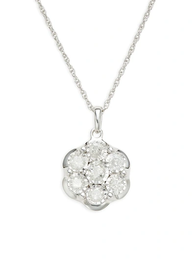 Effy Eny Women's Sterling Silver & 0.46 Tcw Diamond Necklace