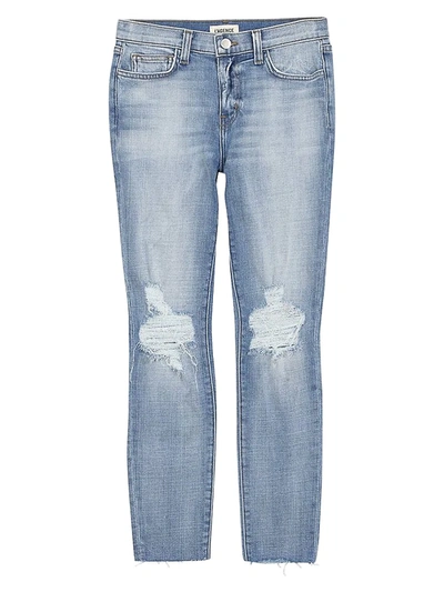 L Agence Women's El Matador Slim-fit Destroy Crop Jeans In Ghost Destructed